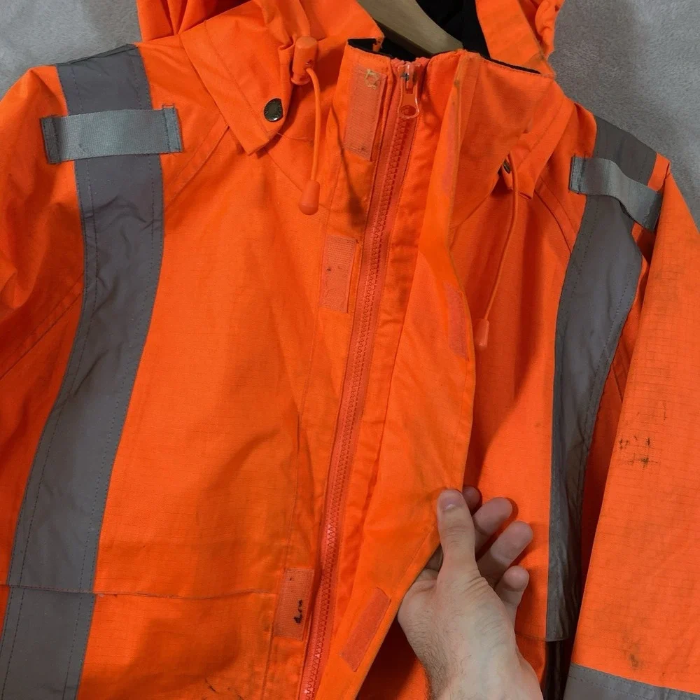 VIKING Professional Journeyman 300D Orange Reflective Jacket Mens XL Hi Vis